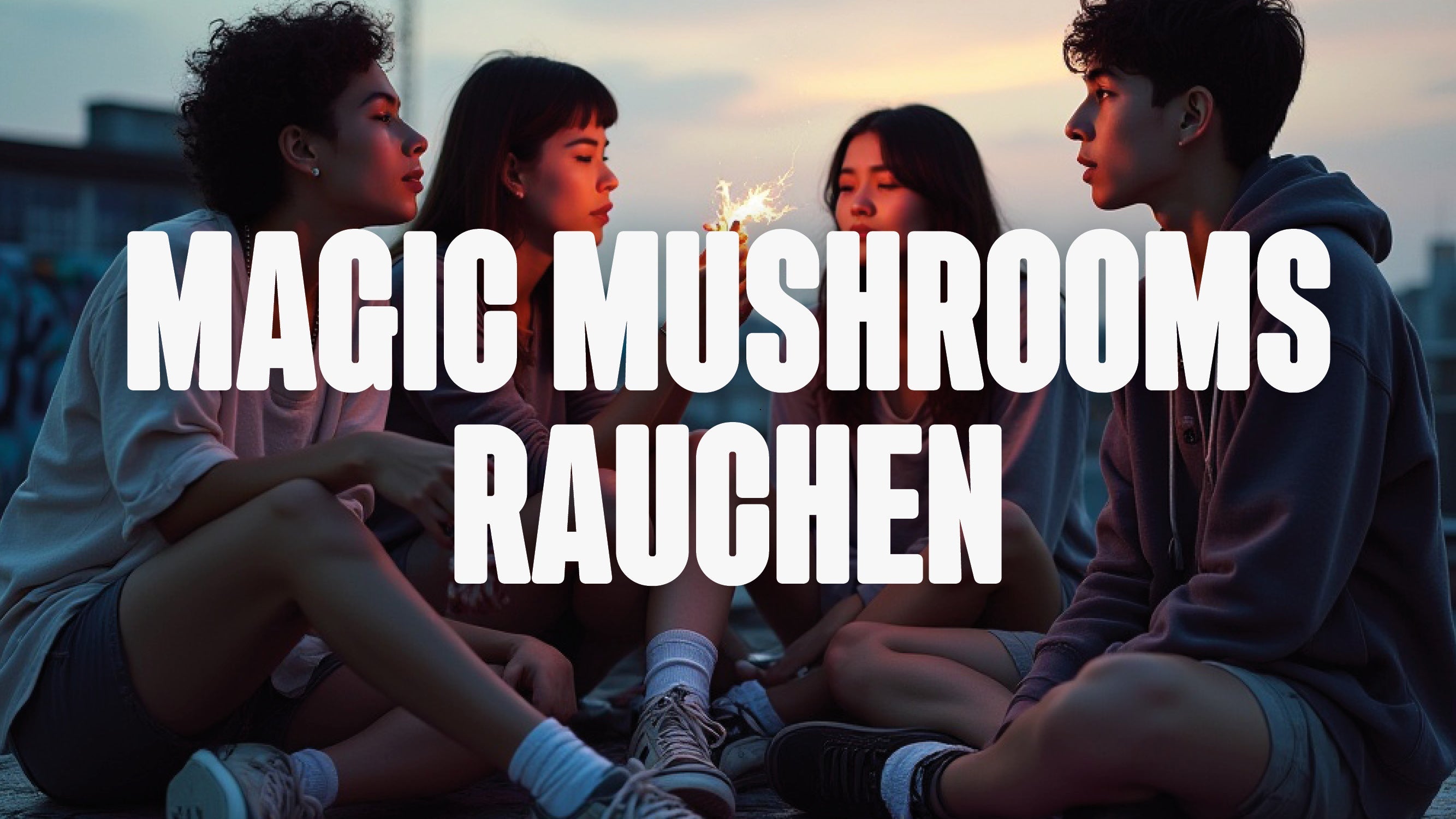 Four people smoking