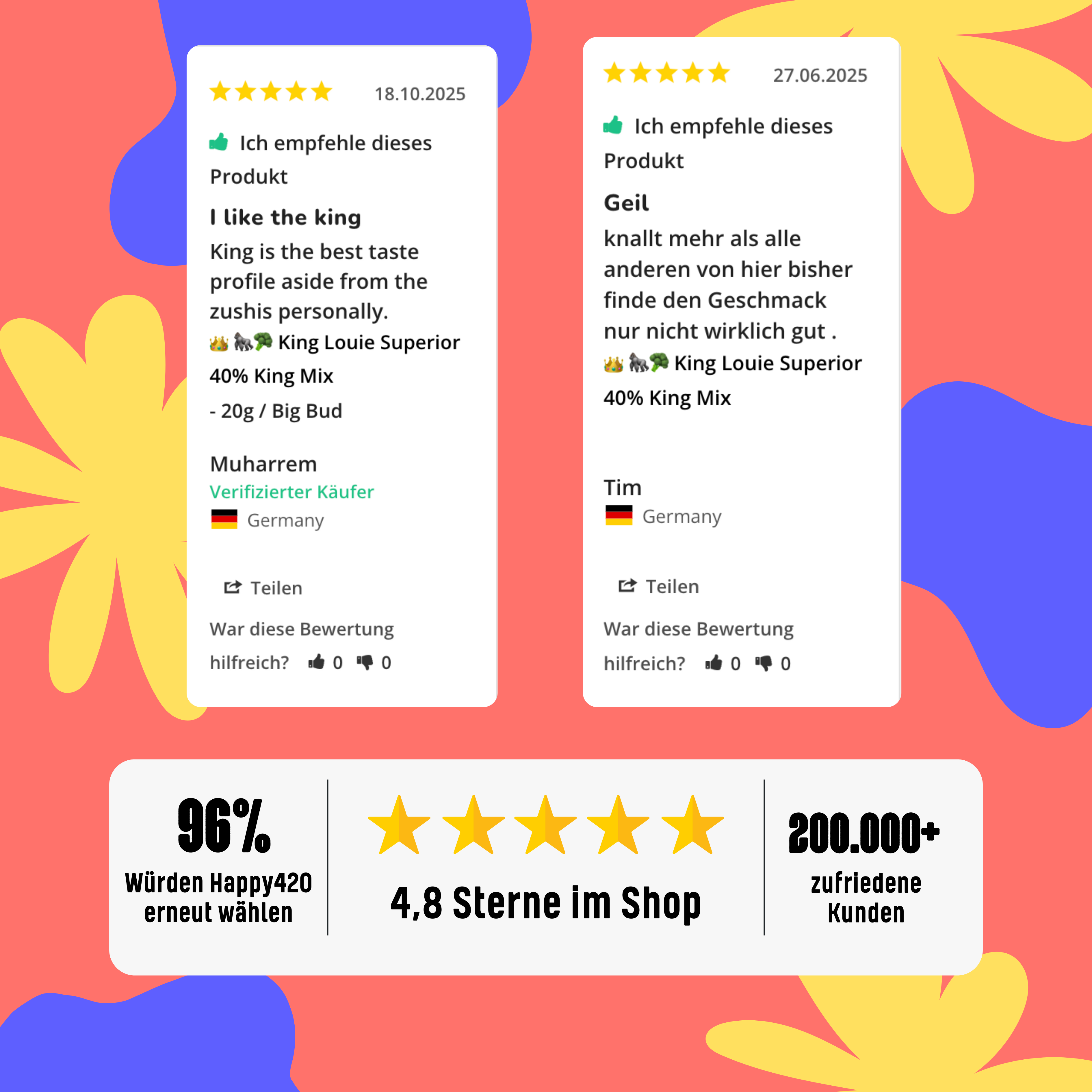 👑 🦍🥦 King Louie Superior 40% King Mix