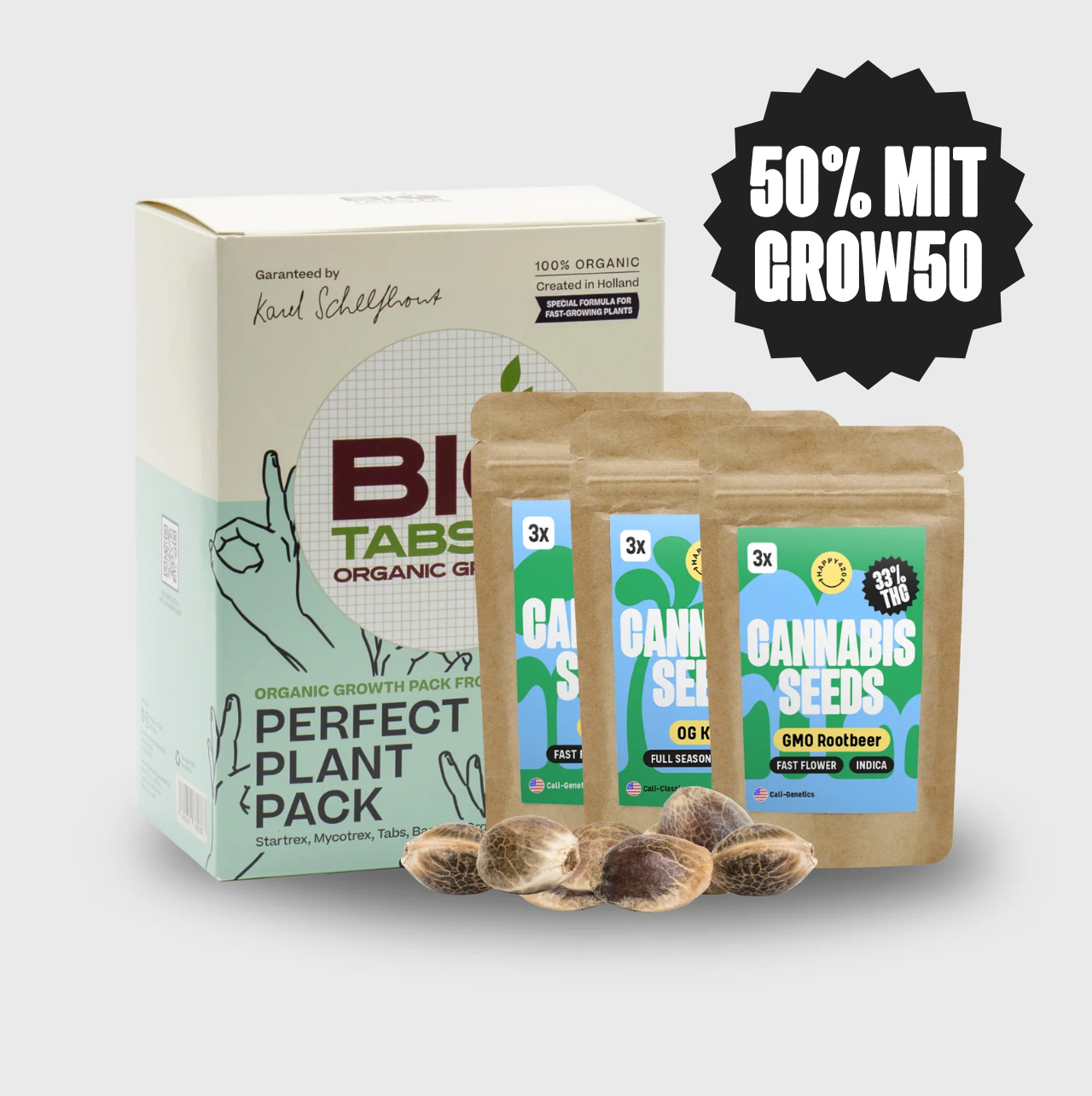 Grow Starter Kit / Dünger + 3*3 Samen