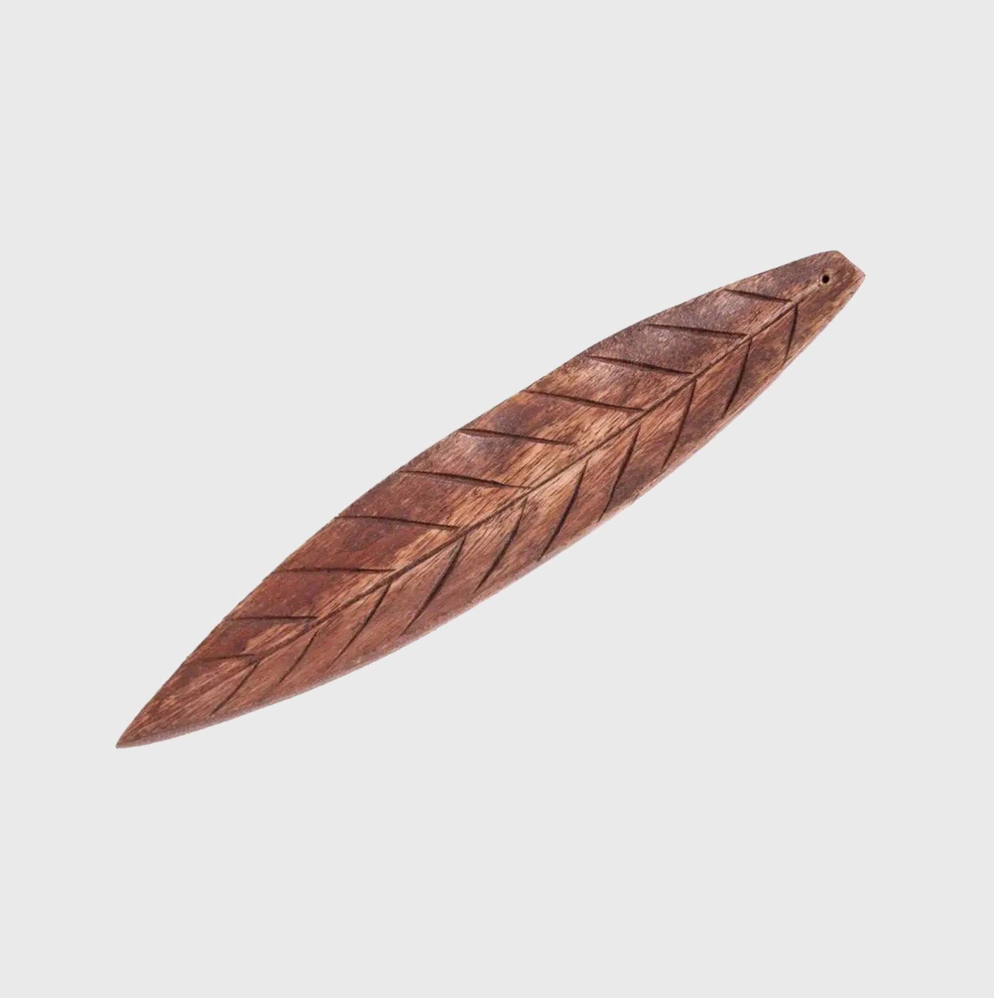 Holzhalter Blatt Brown Leaf - Happy420.de