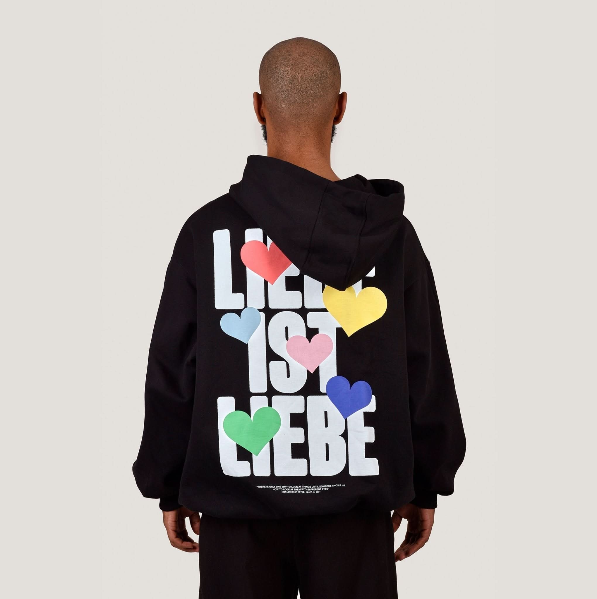 LIEBE IST LIEBE H – Black oversize - Happy420.de