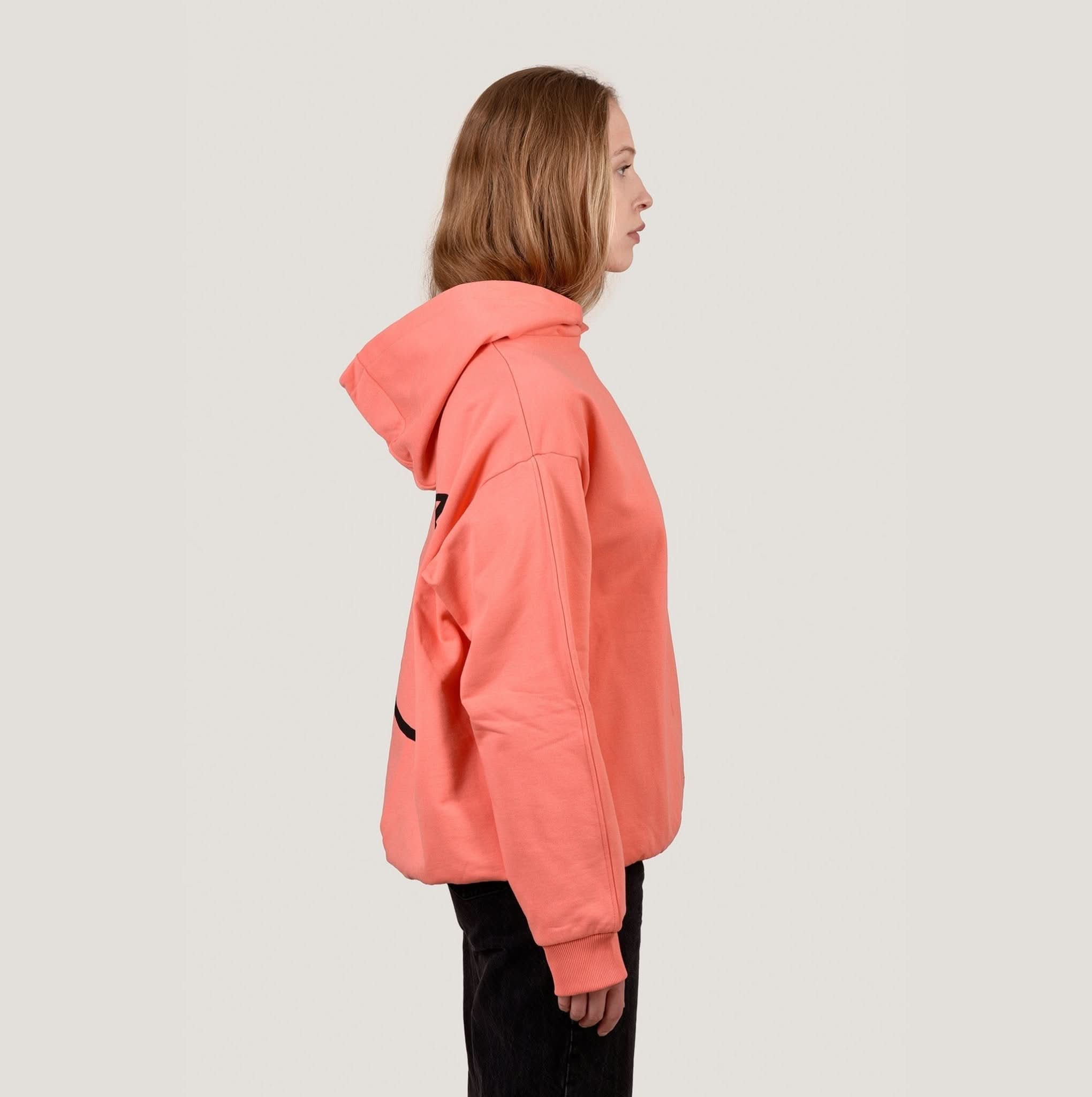 SMILE HOODIE - CORAL - Happy420.de