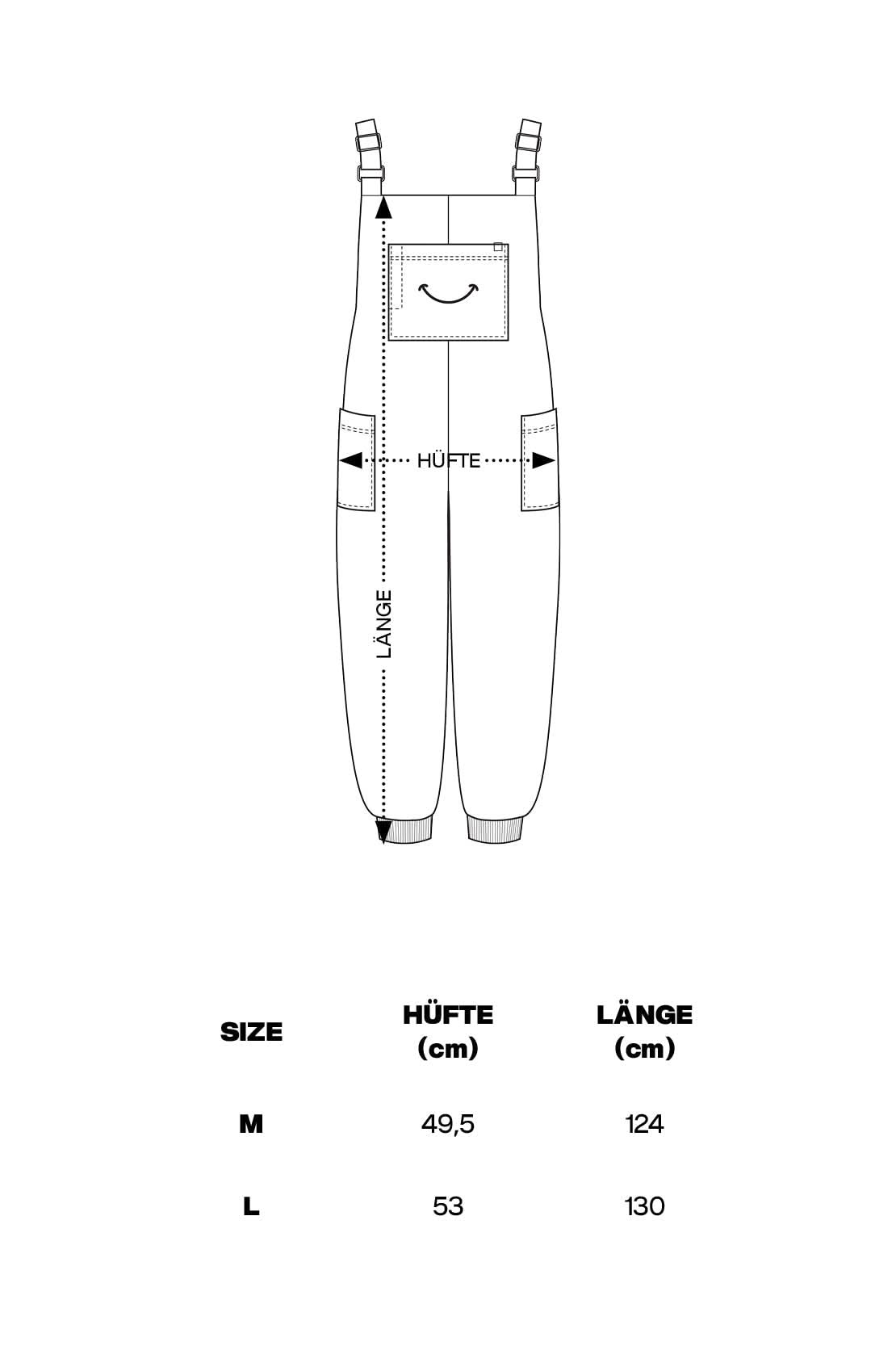 SMILE - Jogging - Latzhose - Black - Happy420.de