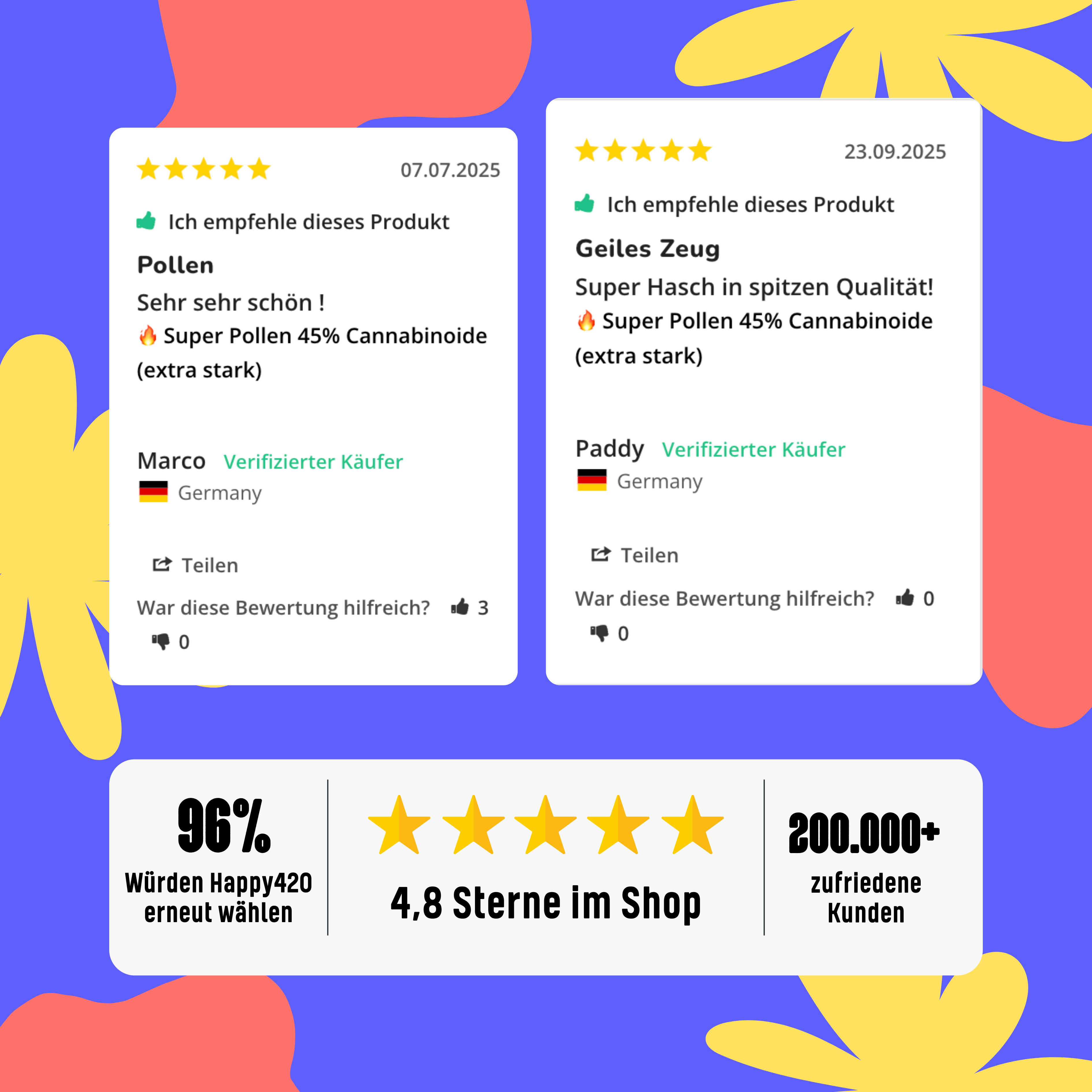 🔥 Super Pollen 45% Cannabinoide (extra stark)