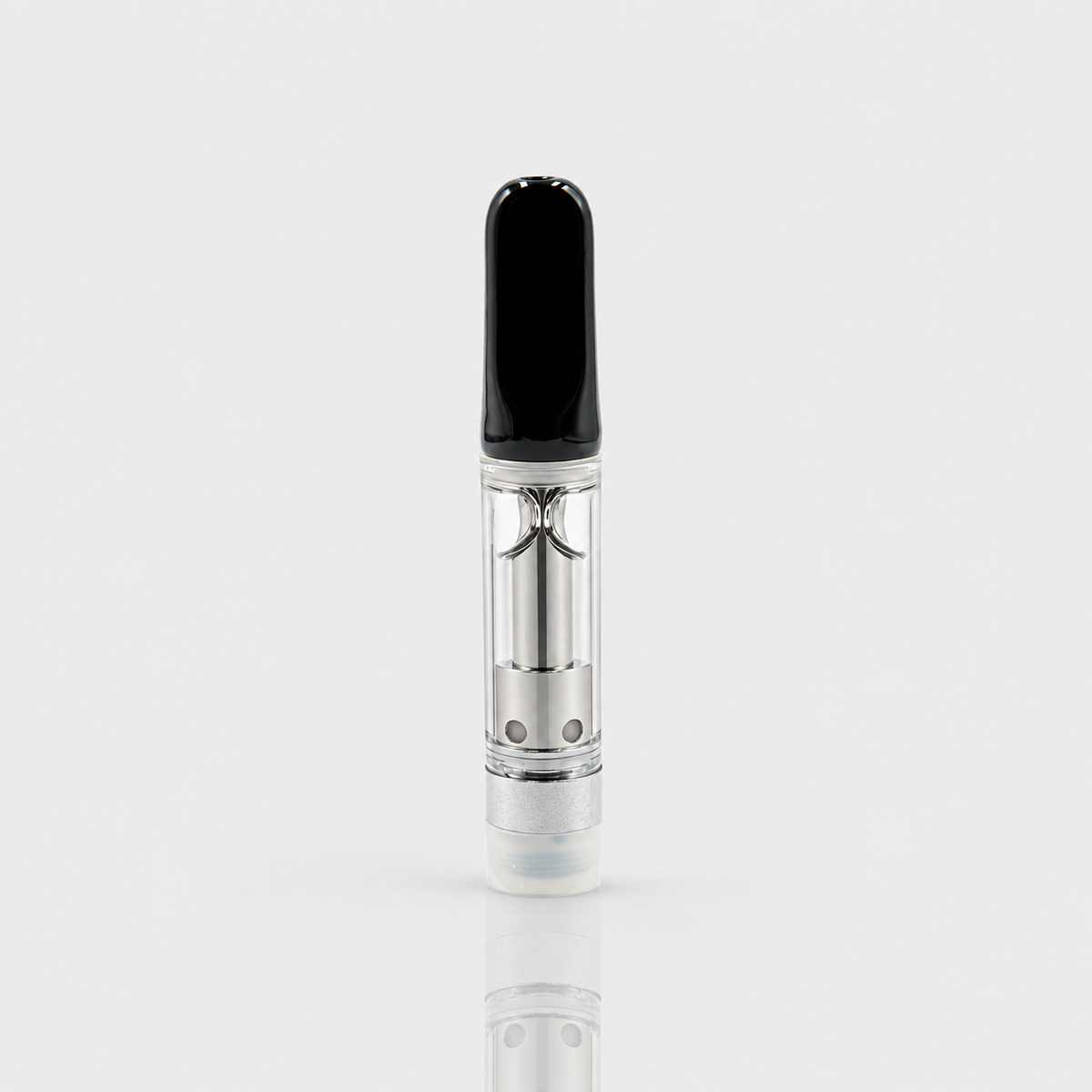 Vape Kartusche Edelstahl schwarz 1ml (510er Gewinde)