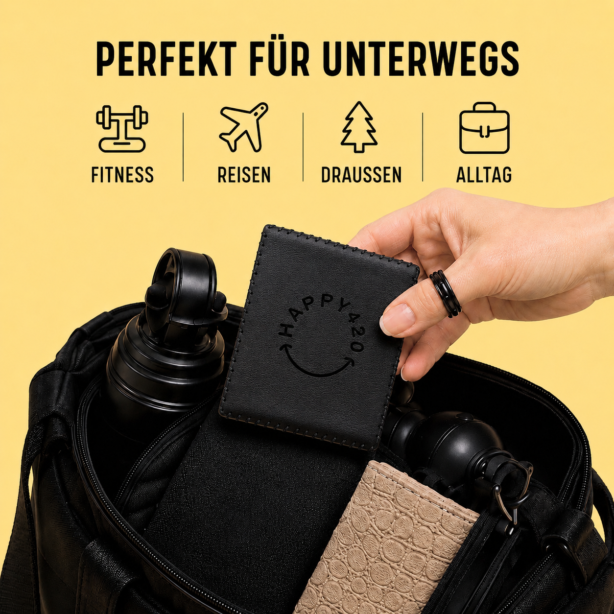 Neu! ✨ Luxus Leder Baggie ✨Wildcard Large