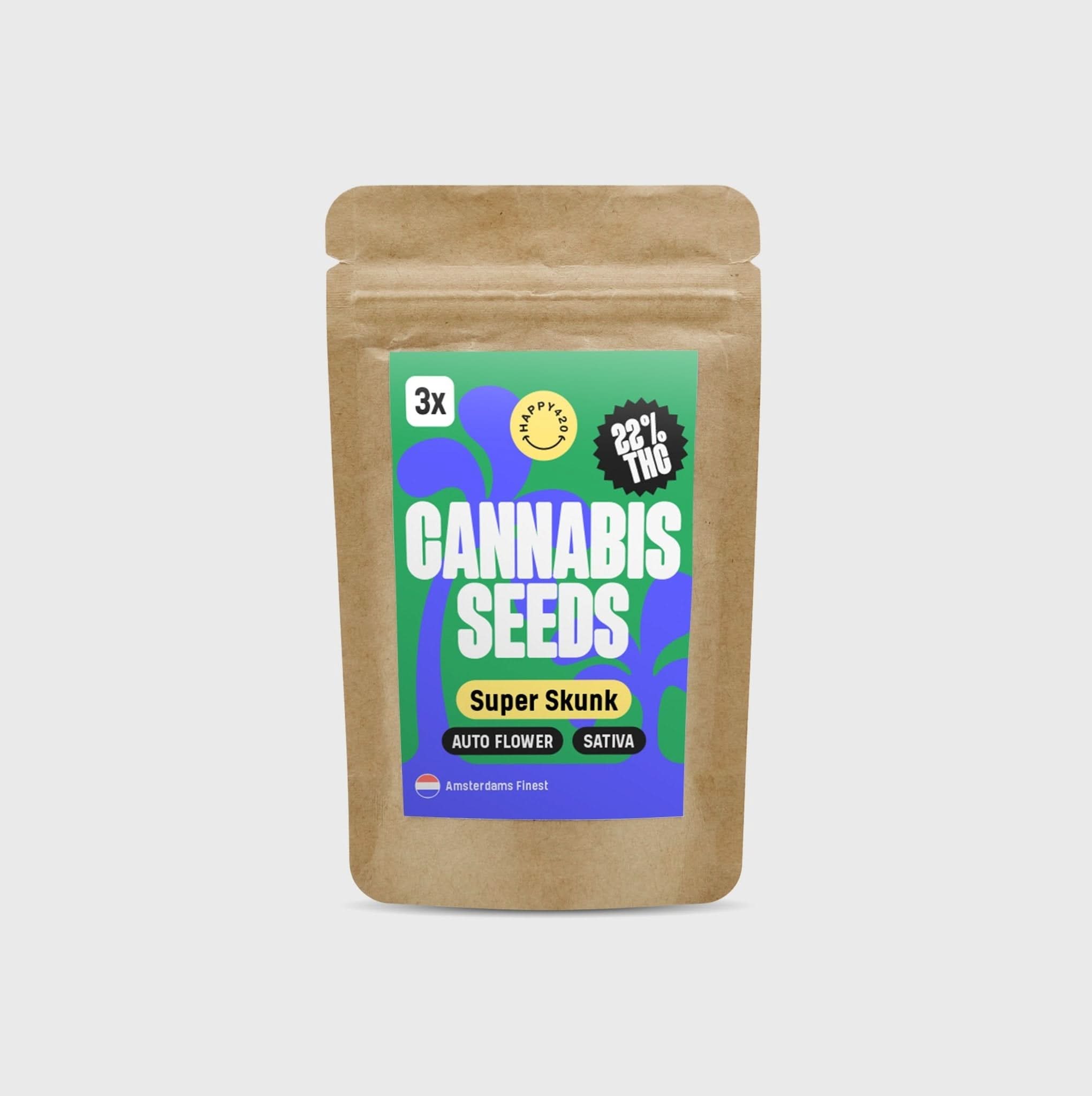 Amsterdams Finest Super Skunk 22% THC 🌱 auto flowering - Happy420.de