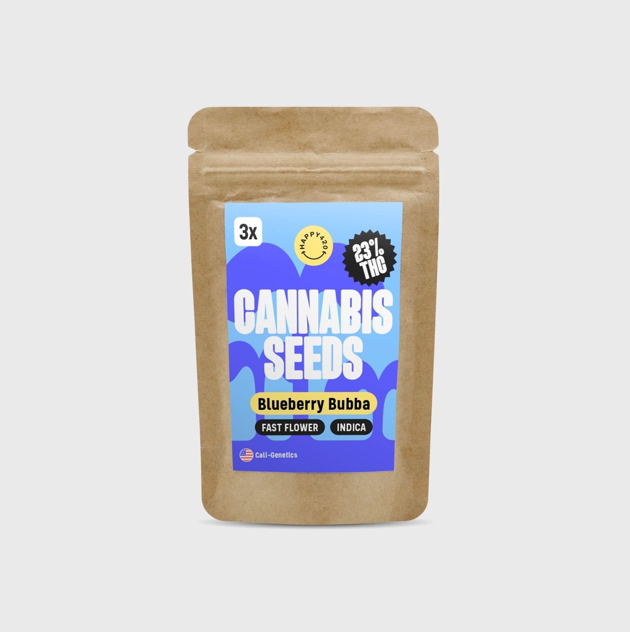 NEU!! Cali Genetics Blueberry Bubba 21% THC 🌱 fast flowering - Happy420.de