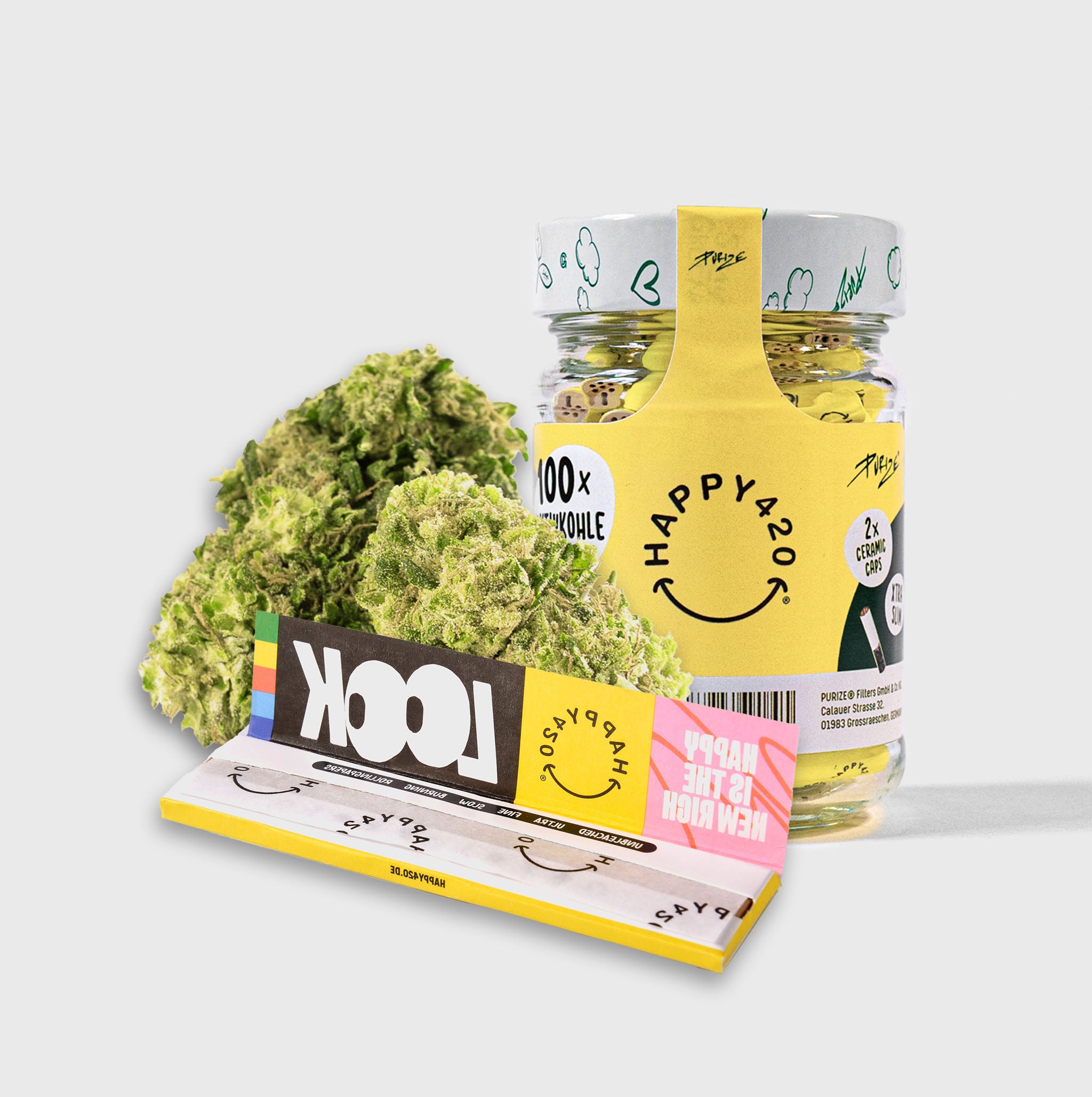 Happy420 x Purize Aktivkohlefilter