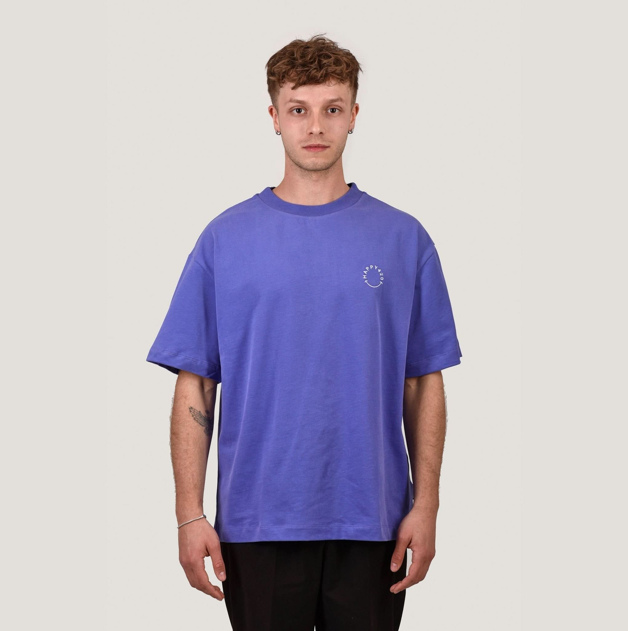 HAPPY 420 - Purple Oversize T-Shirt - Happy420.de