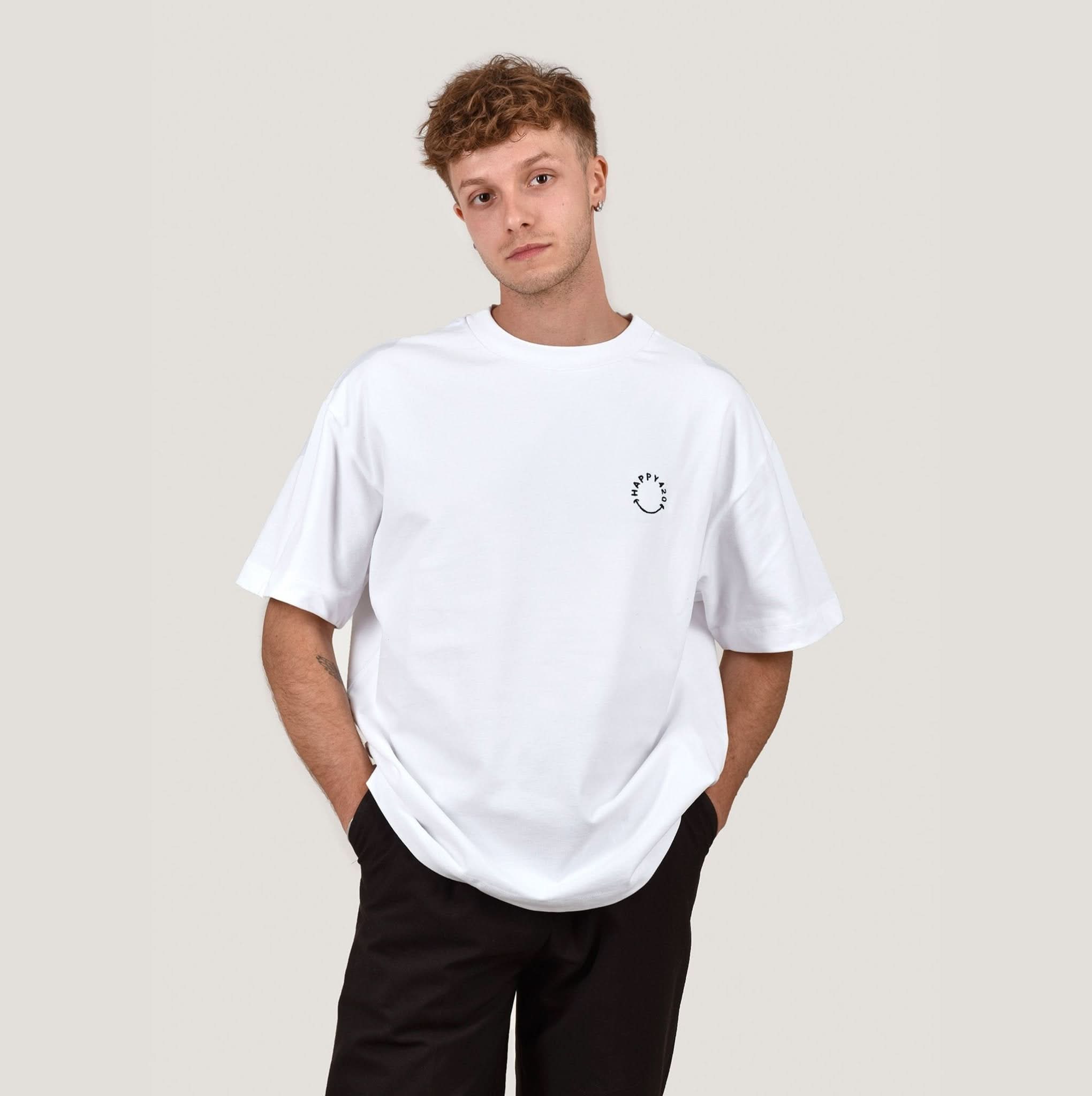 HAPPY 420 T - WHITE oversize - Happy420.de