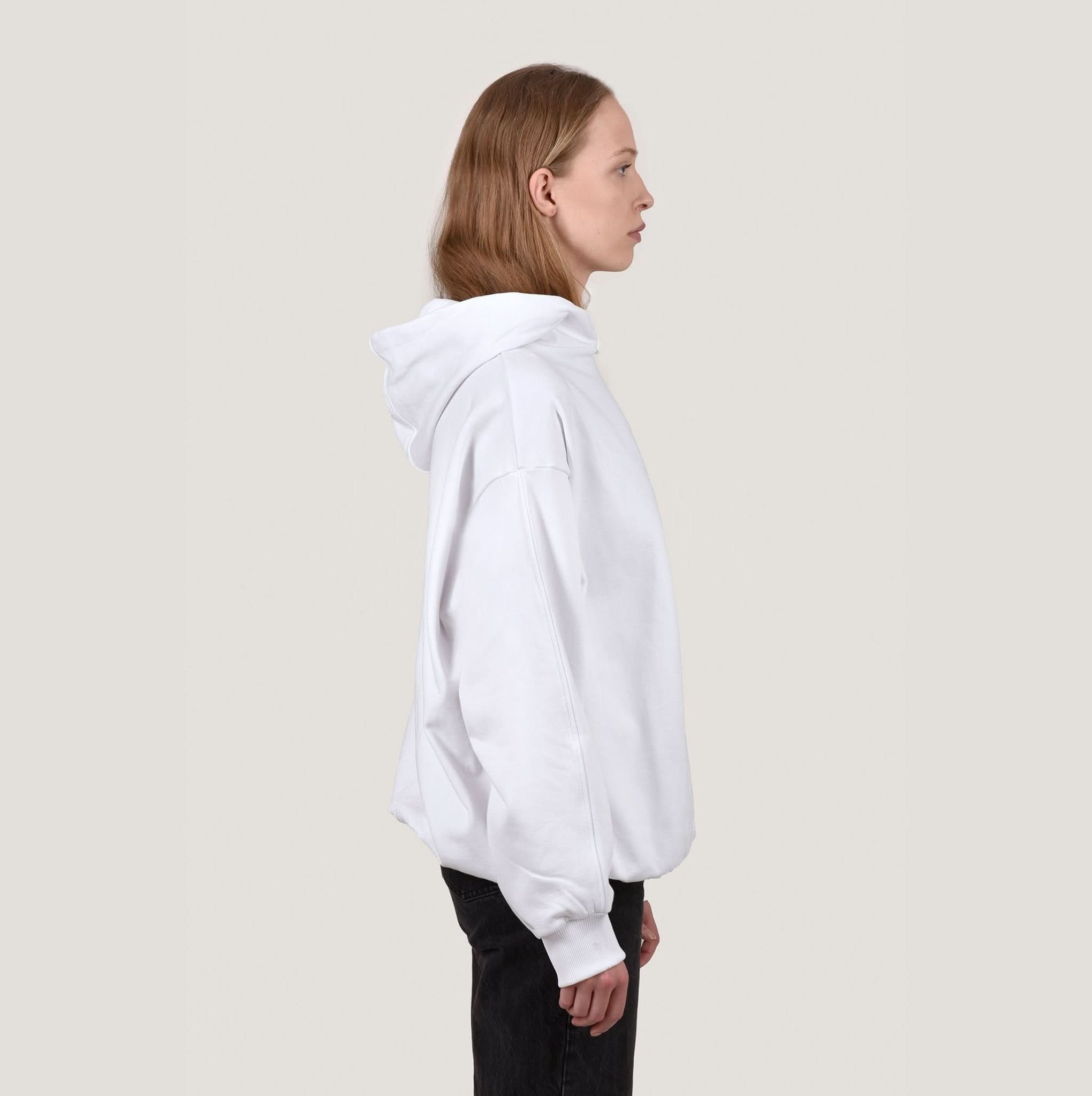 HAPPY 420 - White Oversize Hoodie - Happy420.de