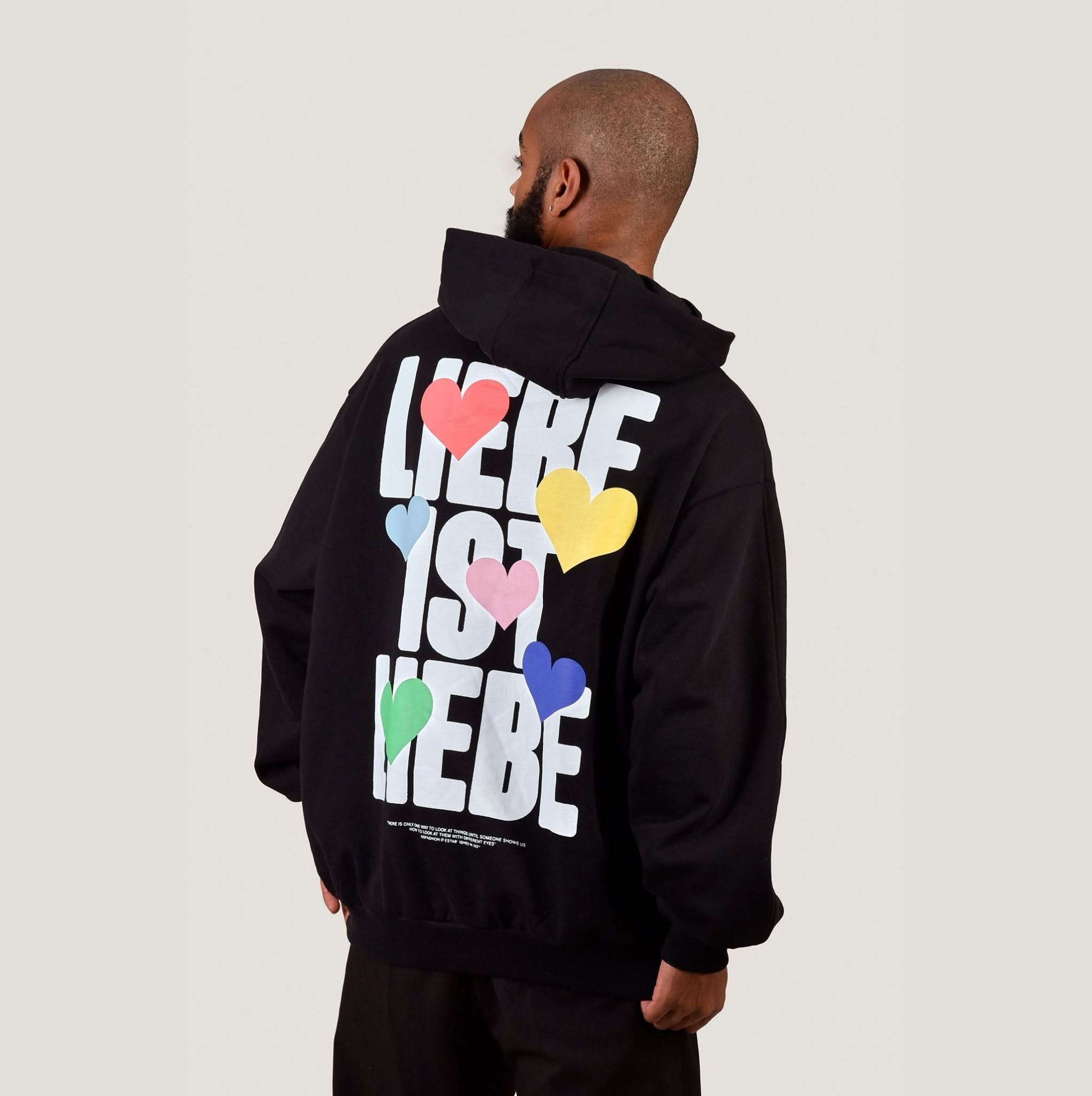LIEBE IST LIEBE H – Black oversize - Happy420.de