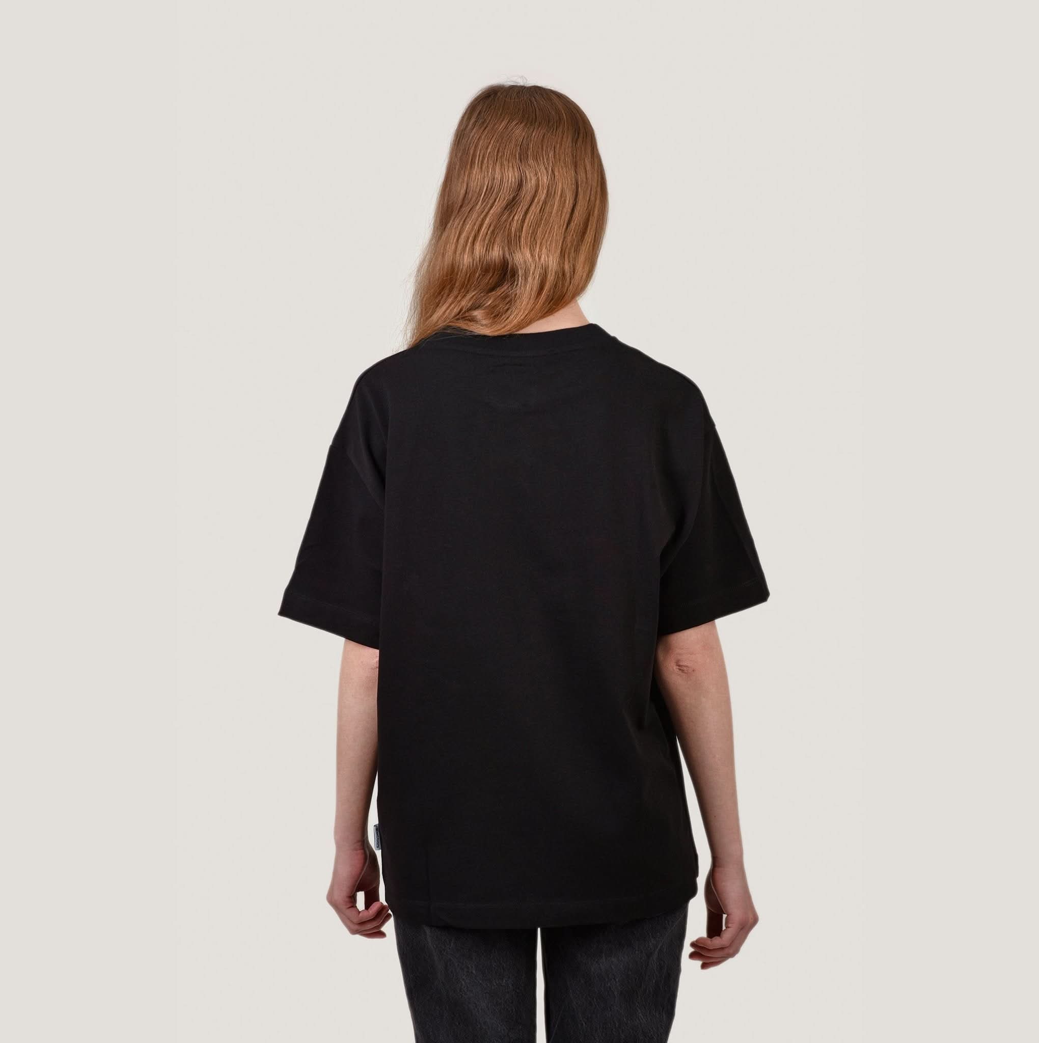 Oversize T - Kragen mit Stick Schwarz - Happy420.de
