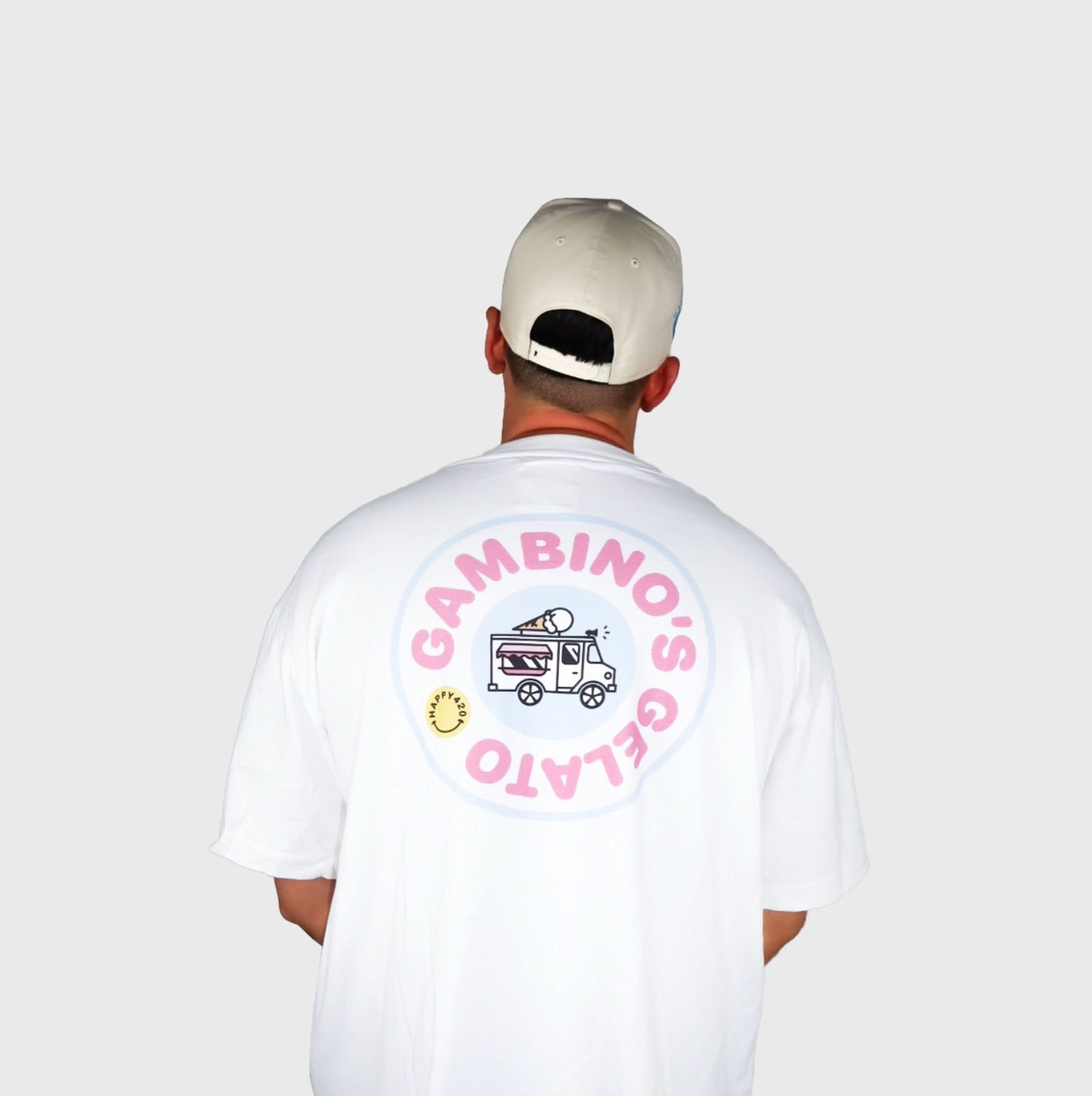 Oversize White T Collar Knit x Gambinos Gelato - Happy420.de