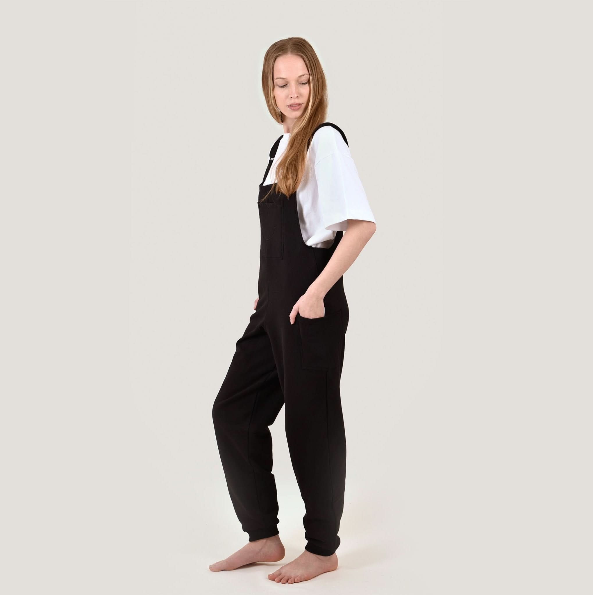 SMILE - Jogging - Latzhose - Black - Happy420.de