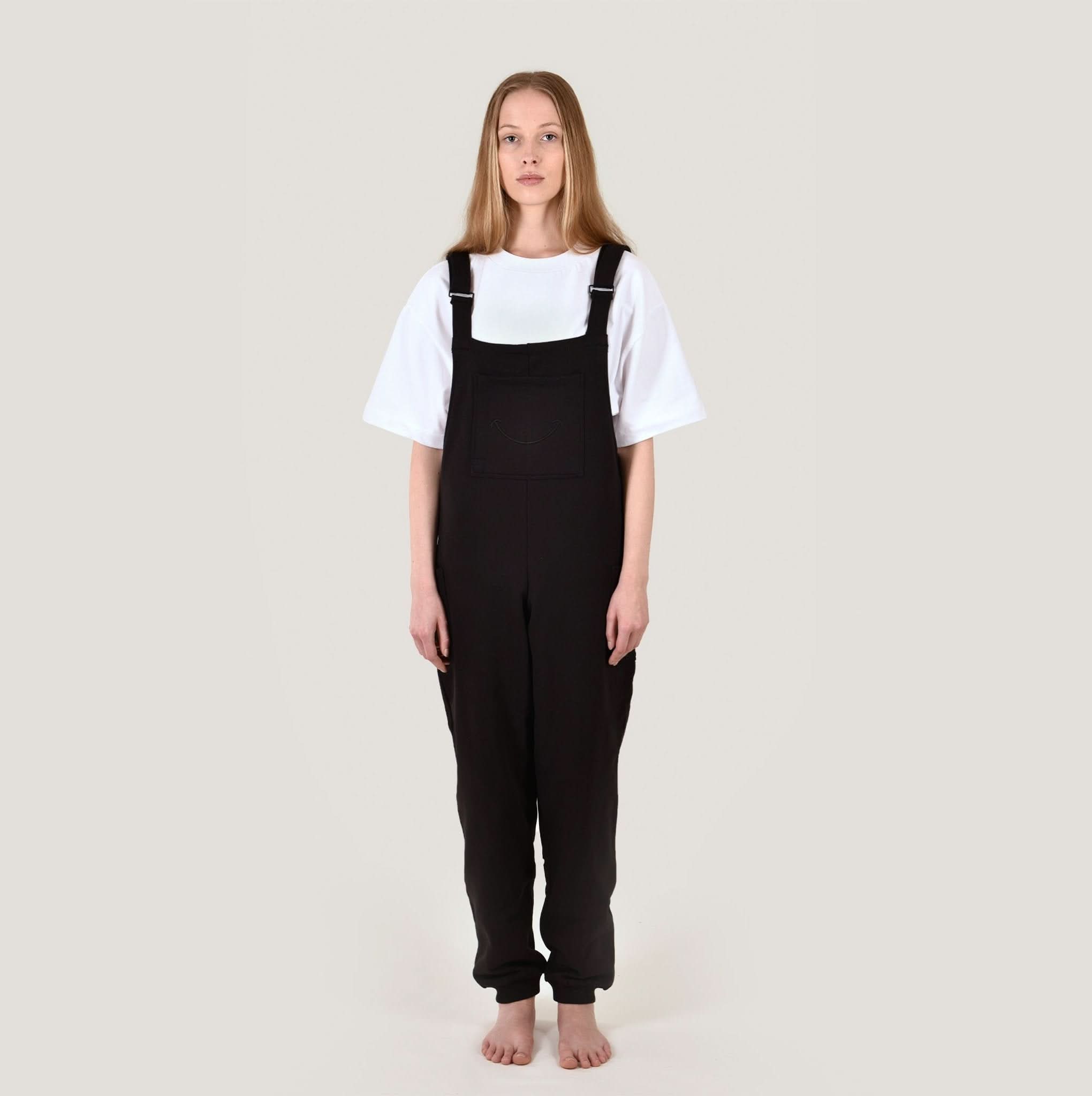 SMILE - Jogging - Latzhose - Black - Happy420.de